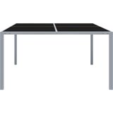  Vrtni stol 130 x 130 x 72 cm sivi od čelika i stakla | Eponuda.ba