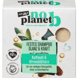 no planet b Čvrsti šampon za jačanje i sjaj kose – ulje kafe i listovi masline 75 g