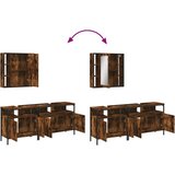  3-dijelni set kupaonskih ormarića boja dimljenog hrasta drveni | shoptok.hr