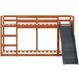 Krevet na kat s toboganom i ljestvama 75x190 cm od borovine | Eponuda.com