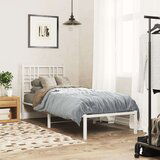 Metalni okvir za krevet s uzglavljem bijeli 80x200 cm | shoptok.hr