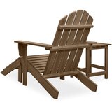 vidaXL Vrtna stolica Adirondack s otomanom i stolićem jelovina smeđa | shoptok.hr