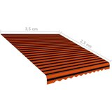  Tenda iz platna oranžna in rjava 350x250 cm, (20610536) | Shoptok.si
