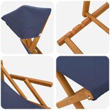  Ležaljka 4 pcs 3 Pozicija Čvrsto drvo eukaliptusa Plava | shoptok.hr