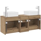  Set ormarića za kupaonicu 3 kom. Hrast artisan Smeđa 49,5 x 41 x 63 cm | shoptok.hr
