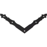 1C DEKORATIVNA KUTNA PLOČA CRNA 150X150X25X2,5MM 89902
