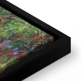  Slika - Claude Monet – A Pathway in Monet\'s Garden 60x60 U crnom drvenom okviru | shoptok.hr