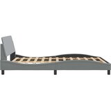  Okvir za krevet Dover svijetlosivi 135x190 cm tkanina | shoptok.hr