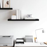  Plutajuća zidna polica crna 80 x 23,5 x 3,8 cm MDF | shoptok.hr