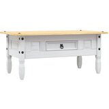 Maison Chic Klubska mizica - kavna mizica - Nizka mizica mehiška borovina Corona Range bela 100x55x44 cm, (21754426) Cene