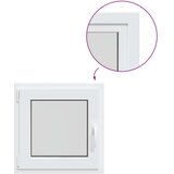  Prozor za podrum RISOR Bijeli 50 x 50 cm PVC i staklo - Bijeli 50 x 50 cm (trostruki sloj) Nagibanje i okretanje lijevo | shoptok.hr