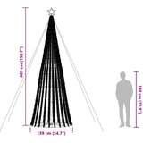 vidaXL Osvetljena novoletna jelka stožec 1028 LED modra 403 cm | Shoptok.si