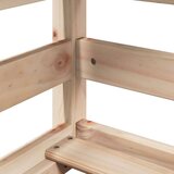  Krevet na kat s krovom 80 x 200 cm od masivne borovine | shoptok.hr