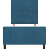 vidaXL Postelja Temno modra 100x200 cm Velvet, (22049181) | Shoptok.si