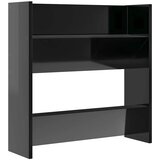  Zidni ormarići za cipele 2 kom sjajni crni 60x18x60 cm drveni | Eponuda.ba