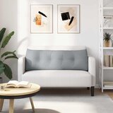  Jastuk za leđa Svijetlo siva 140 x 24 x 50 cm tkanina | shoptok.hr
