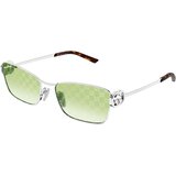 Gucci GG2045S 004 ONE SIZE (58) Srebrna/Zelena Cene