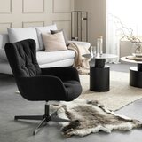 Premium Living vrtljivi stol lounge -trend-, črna | Shoptok.si