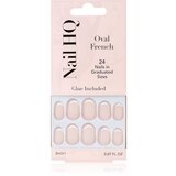 Nail HQ Oval French umetni nohti 24 kos | Shoptok.si