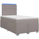  Boxspring krevet s madracem Sivosmeđa 120 x 190 cm Tkanina | shoptok.hr