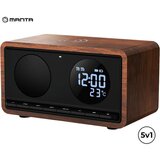 Manta RDI912 RIMINI radijski sprejemnik / ura / budilka / brezžični polnilec, 5v1, FM Radio, Bluetooth 5.1, polnilna baterija, microSD / AUX / USB Type-C, črn (Velvet Black), (21065734) Cene