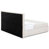Bonami Selection Bež oblazinjena zakonska postelja s prostorom za shranjevanje z letvenim dnom 160x200 cm Thessa Bold Line – | Shoptok.si