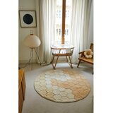 Lorena Canals Oker žuti periv/ručno rađen pamučan okrugao tepih ø 140 cm Honeycomb Golden – | shoptok.hr