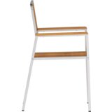  Stackable Garden Chairs 8 pcs 54.5x56x87 cm Solid Wood Teak | shoptok.hr