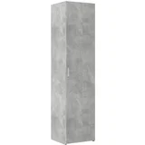 Maison Chic Visoka omara - Komoda - Predalnik betonsko siva 45x42,5x185 cm inženirski les, (21721599)