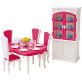  Blagavaonski set za lutke za igru sa dodacima - bijelo/rozi | Shoptok.si