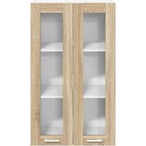 vidaXL Viseča omarica s polico Riga Sonoma hrast 60 x 31 x 100 cm | Shoptok.si