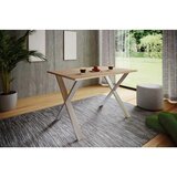 MID.YOU jedilna miza xona, hrast, srebrna | Shoptok.si