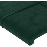  Uzglavlje s ušima tamnozeleno 163x16x78/88 cm baršunasto | shoptok.hr
