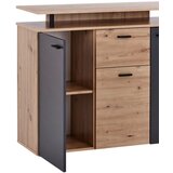 Mömax komoda leon, antracit, barva hrasta | Shoptok.si