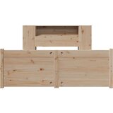 vidaXL Knjižna postelja brez vzmetnice 140x200 cm trdna borovina | Shoptok.si