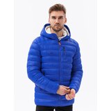 Ombre Men's quilted jacket with hood Cene