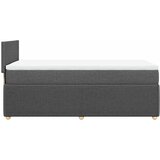  Krevet s oprugama i madracem tamnosivi 90 x 190 cm od tkanine | shoptok.hr