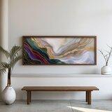 WALLXPERT FAH035-120 Multicolor Decorative Framed MDF Painting | Eponuda.com