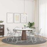  Zložljiva stolica 8 pcs Bela in siva 48 x 43,5 x 81 cm, (5000296825) Slike