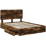  s od storage s ladicama Dimljeni hrast 160 x 200 cm | shoptok.hr