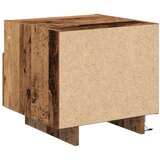  Noćni ormarići s LED svjetlima 2 kom Stari drvo 40x39x37 cm | shoptok.hr