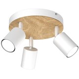 SPOT svetiljka TULON 3xGU10/8W/230V bela/hrast | Eponuda.com