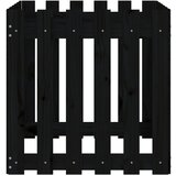  Vrtna sadilica s izgledom ograde crna 60x60x60 cm od borovine | shoptok.hr