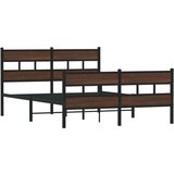  Posteljni okvir brez vzmetnice z vzglavjem/vznožjem 137x190 cm, (21610980) | Shoptok.si