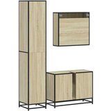vidaXL 3-dijelni set kupaonskog namještaja boja hrasta sonome drveni | shoptok.hr