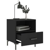 vidaXL Noćni ormarići 2 kom crni 40 x 35 x 47 5 cm konstruirano drvo | shoptok.hr