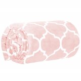  Luksuzna Deka 200 x 220 cm - Svijetlo-ružičasta s Maroko Uzorkom | shoptok.hr