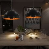  Stropne svjetiljke 2 kom crno-zlatne polukuglaste 40 cm E27 | shoptok.hr