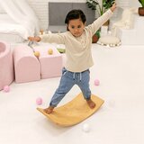 MeowBaby Plava/prirodna ploča za ravnotežu od borovine 80x30x18 cm Montessori - | shoptok.hr