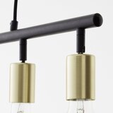 Brilliant Luster na sajli 5xE27/28W/230V crna/mesing | Eponuda.com
